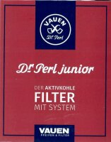 Dr. Perl Junior 40x9mm Pfeifenfilter mit Aktivkohle