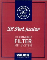 Dr. Perl Junior 40x9mm Pfeifenfilter mit Aktivkohle