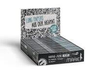 25x Marie King Size Slim Ultrafine marie Box (25x33) Papers Blättchen