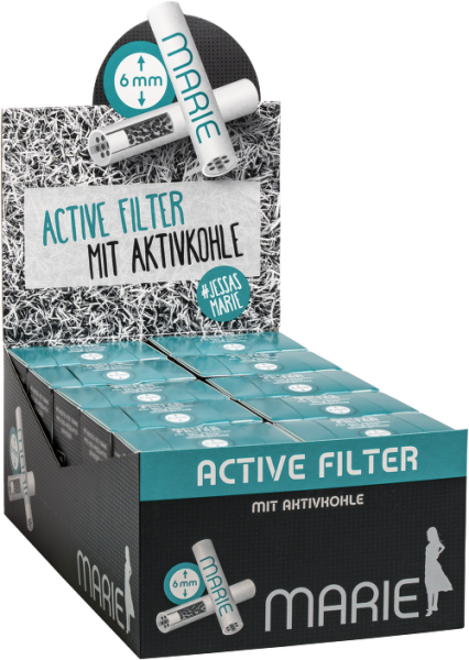 10x Marie Active Filter 6mm mit Aktivkohle (ohne Überkarton)