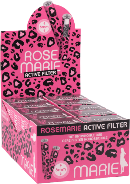 10x Marie Active Filter ROSEMARIE 6mm mit Aktivkohle