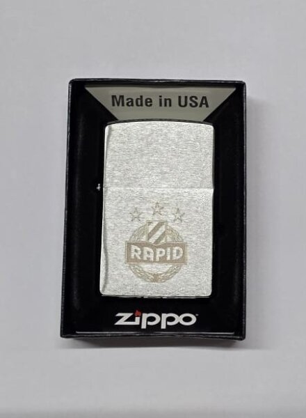 SK Rapid Zippo Benzinfeuerzeug chrom
