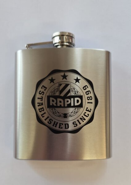 Rapid Flachmann Aufdruck 6 oz