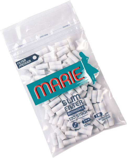 Marie Slim Filter Aktivkohle 6mm 120Stk