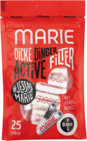 10x Marie Active Filter 8mm mit Aktivkohle "Dicke Dinger" 25er