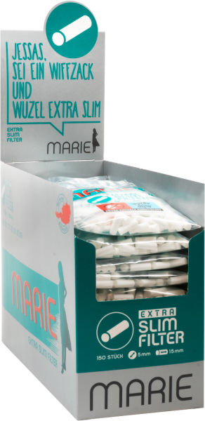 20xMarie Extra Slim Filter 5,3mm 150Stk