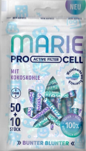 Marie Active Filter ProCell 6mm "Bunter Blunter" 50+10 Stk