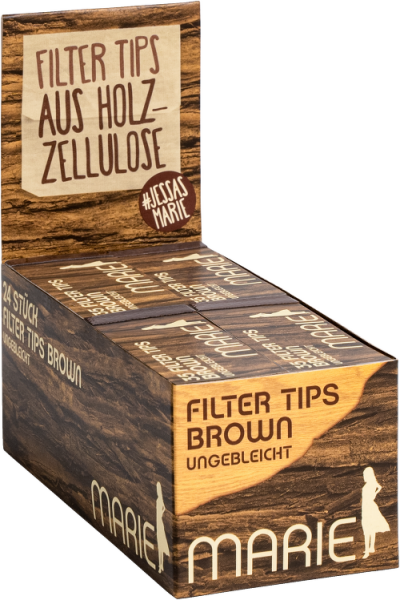 24x Marie Filter Tips BROWN 35