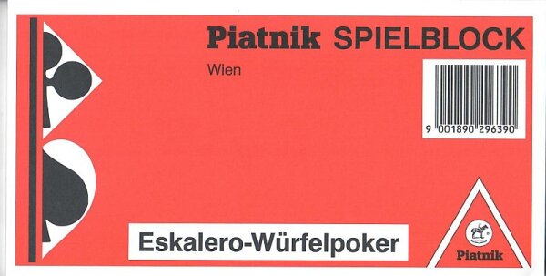 Spielblock Eskalero / Yatzee (VPE=1 Block)