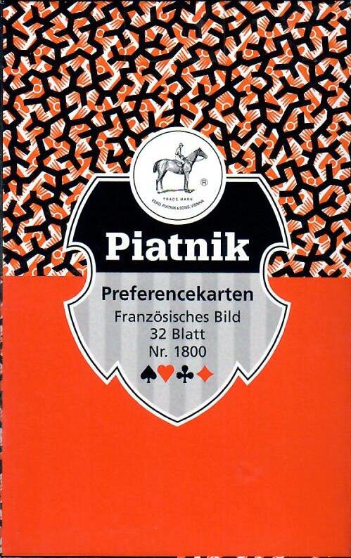 Skatspiel Kartenspiel Französisches Blatt 32 Karten Plastik Box Freiz, 3,39
