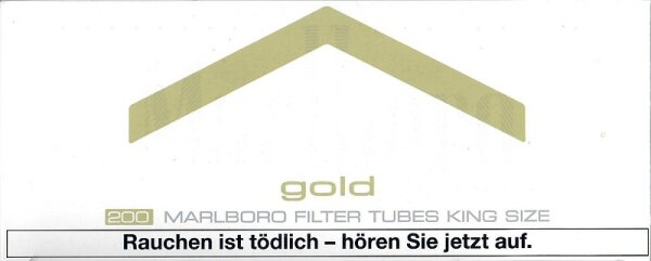 Hülsen Marlboro Gold 200 KS