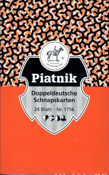 Spielkarten Schnapskarten 24 Blatt doppeldeutsches Bild Piatnik